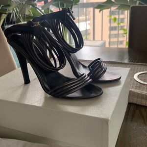 DEREK LAM Fallon Metallic Nappa strapped sandals